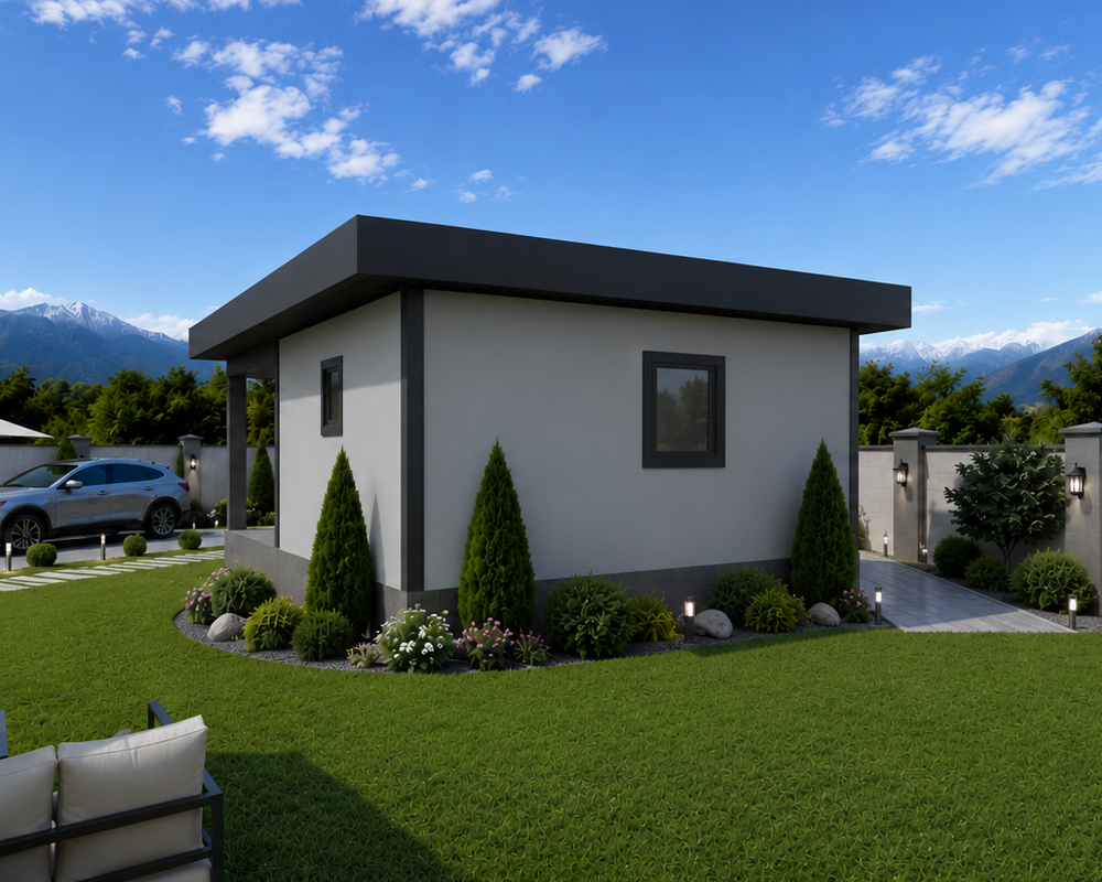 44 m² 1+1 Tek Katlı Çelik Ev