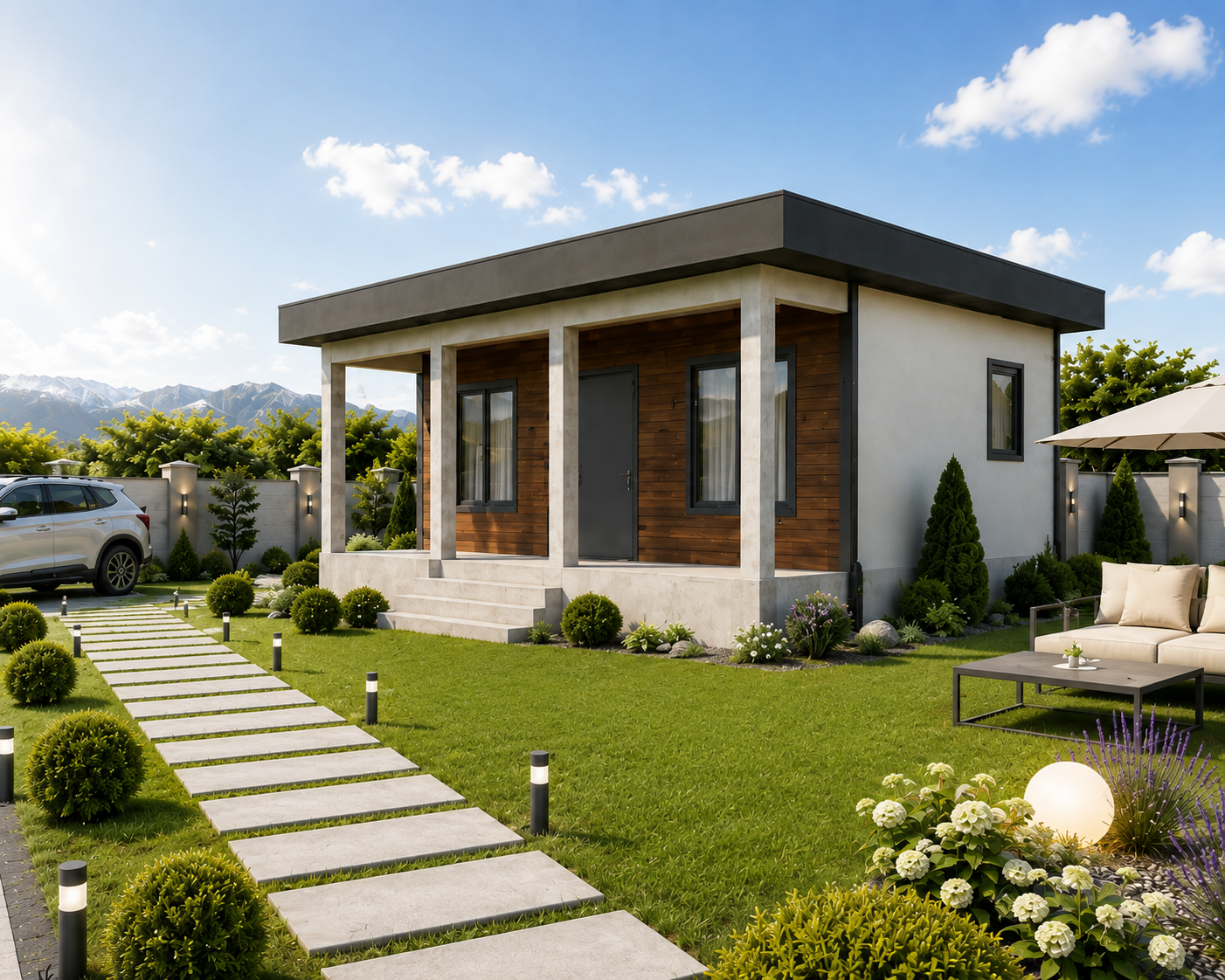 44 m² 1+1 Tek Katlı Çelik Ev