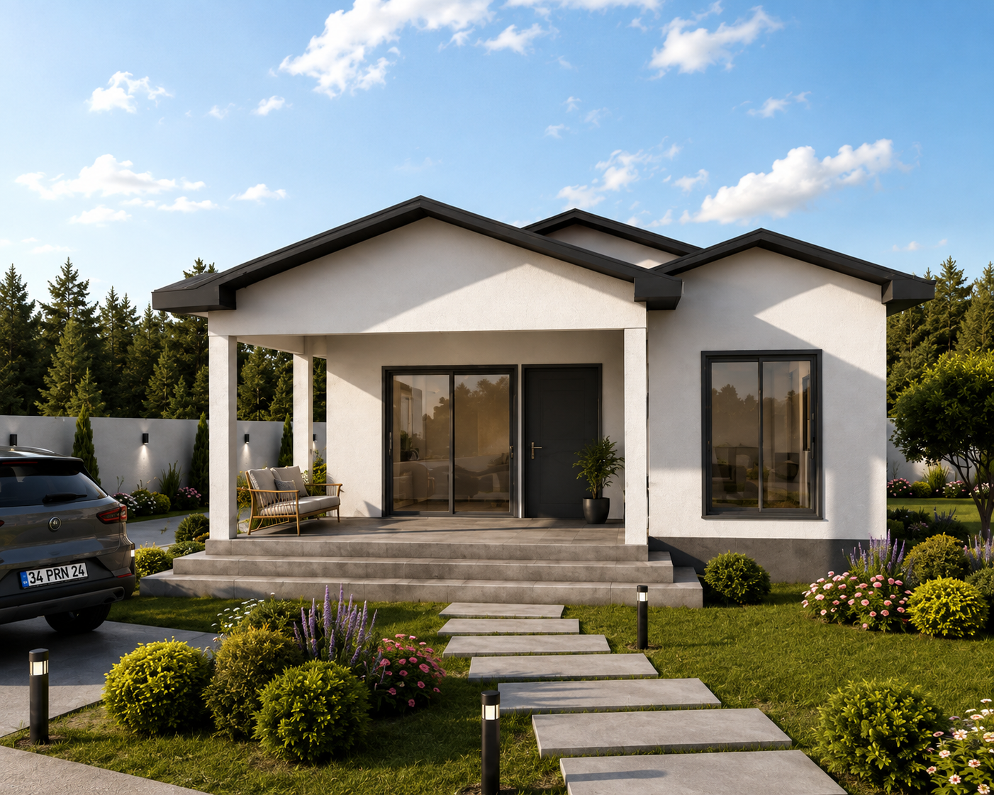 78 m² 2+1 Tek Katlı Çelik Ev