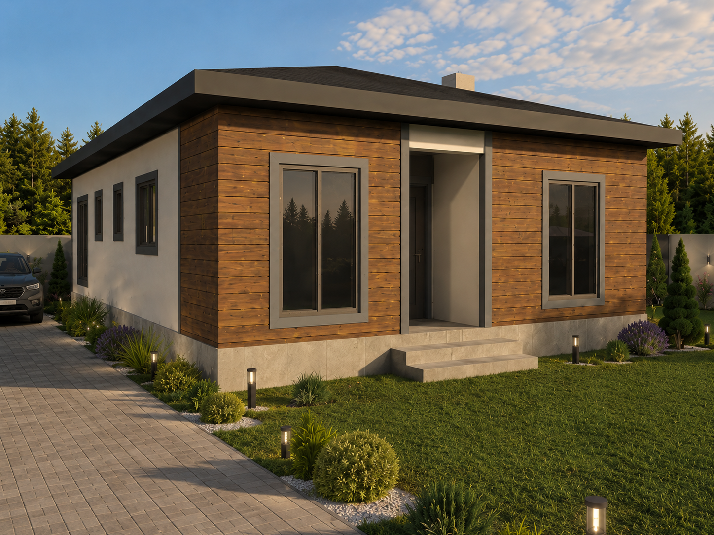 88 m² 3+1 Tek Katlı Çelik Ev