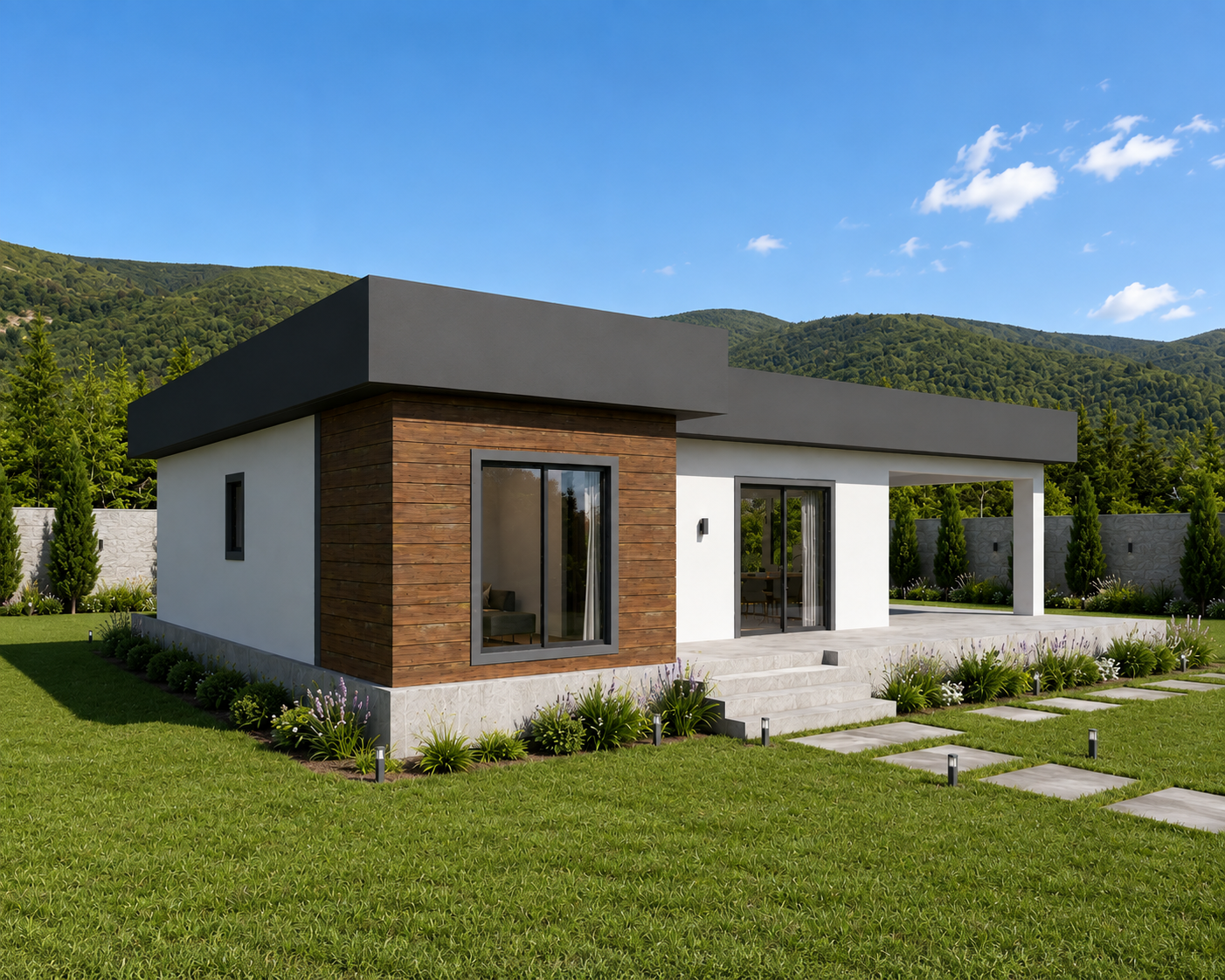 105 m² 2+1 Tek Katlı Çelik Ev