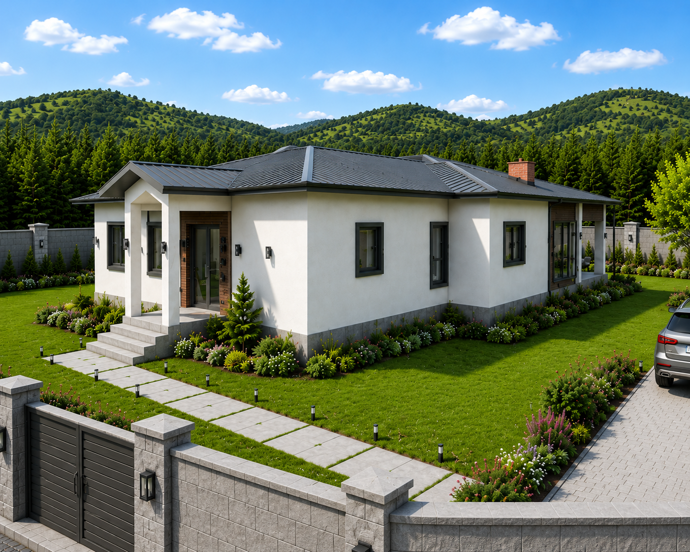 124 m² 2+1 Tek Katlı Çelik Ev