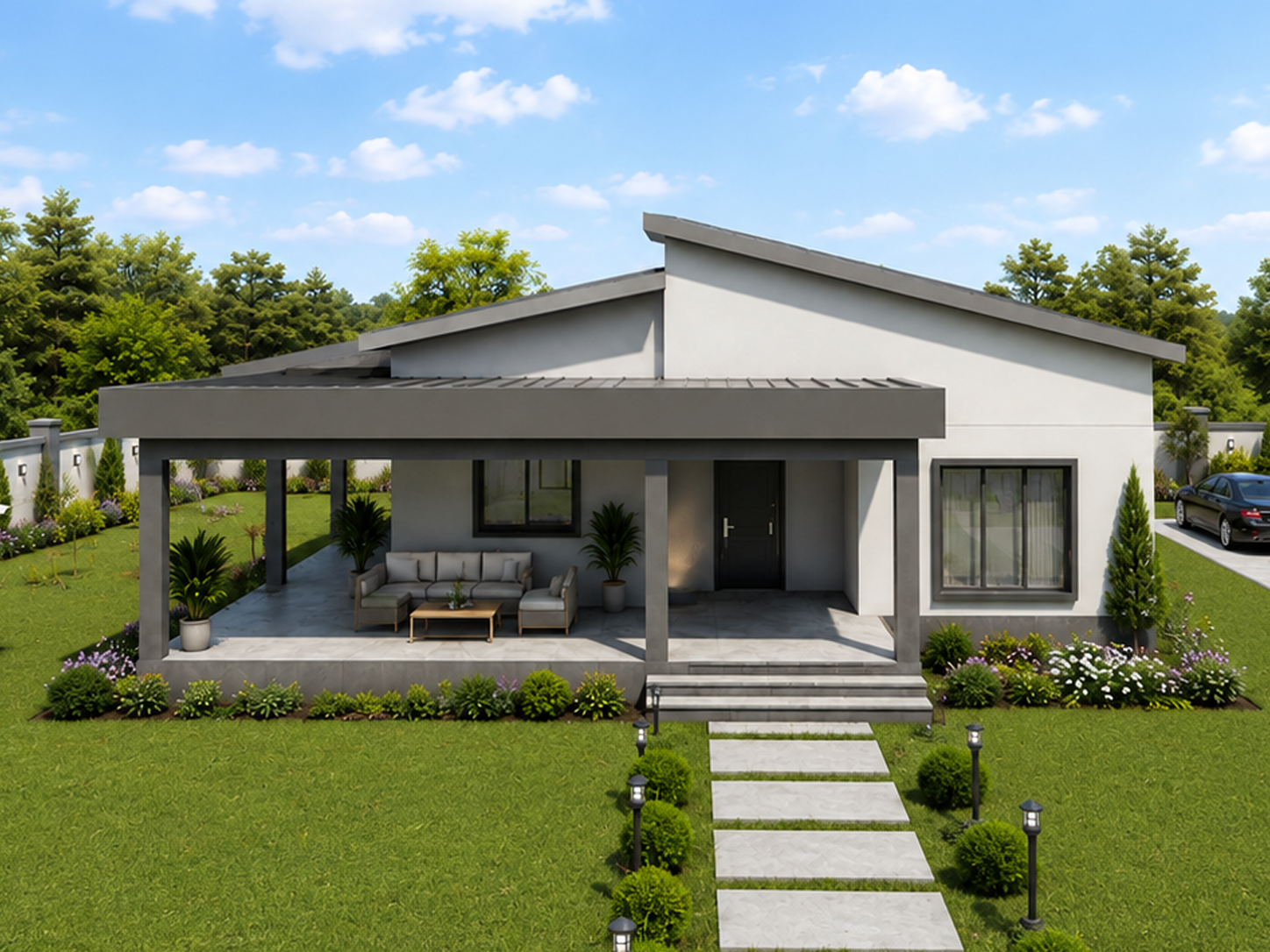 155 m² 3+1 Tek Katlı Çelik Ev