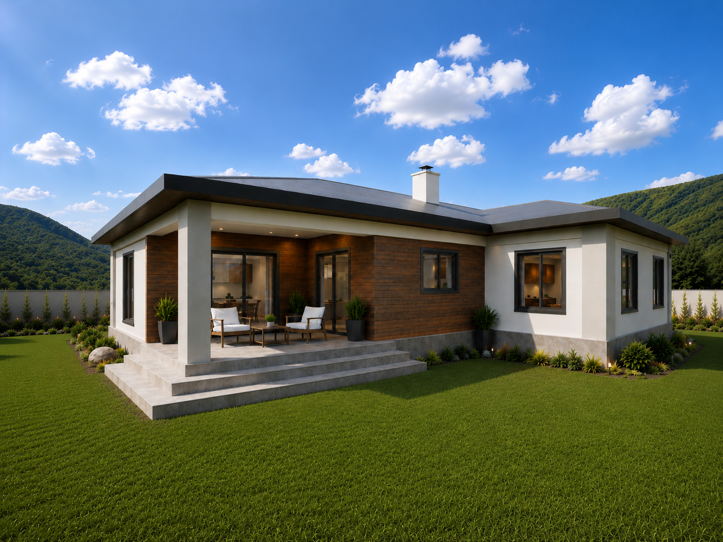 196 m² 3+1 Tek Katlı Çelik Ev