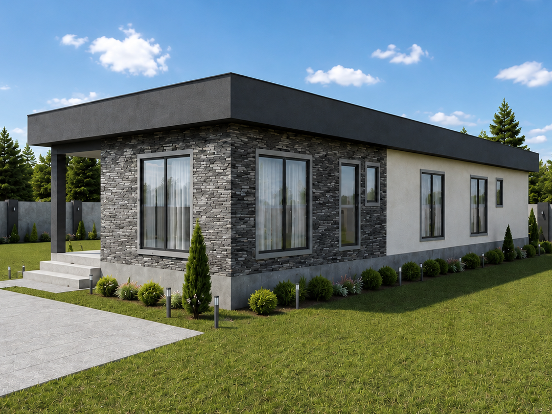 210 m² 3+1 Tek Katlı Çelik Ev