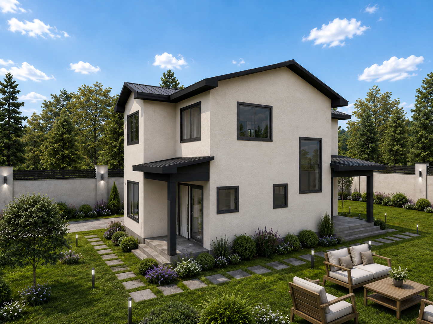125 m² 3+1 İki Katlı Çelik Ev