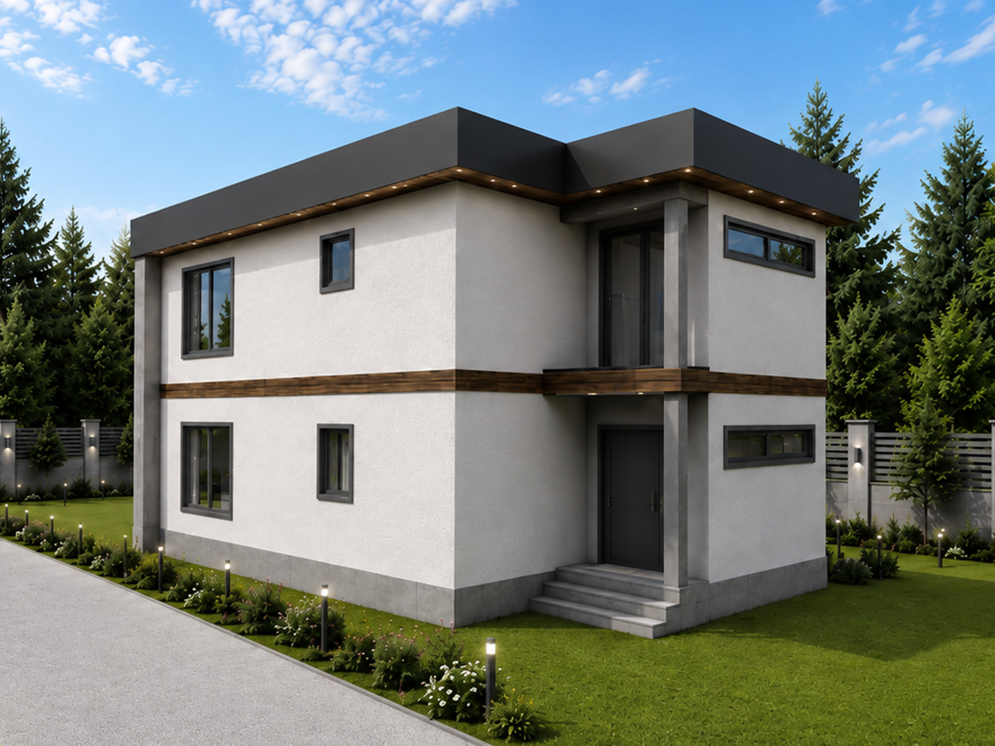 134 m² 3+1 İki Katlı Çelik Ev