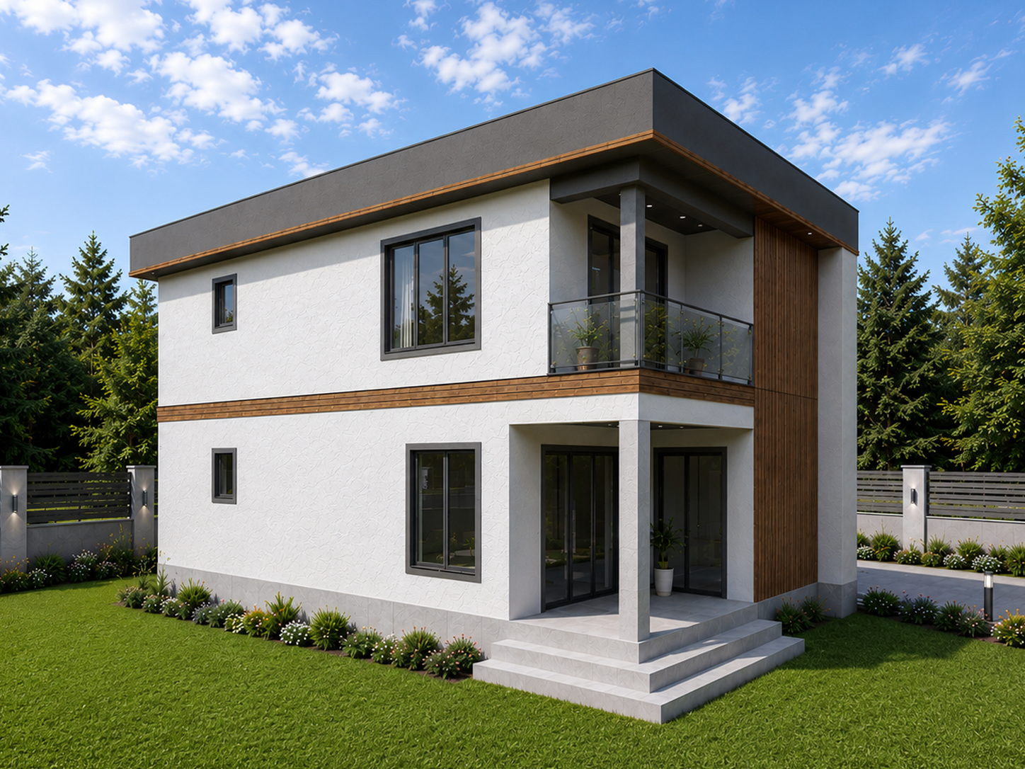134 m² 3+1 İki Katlı Çelik Ev