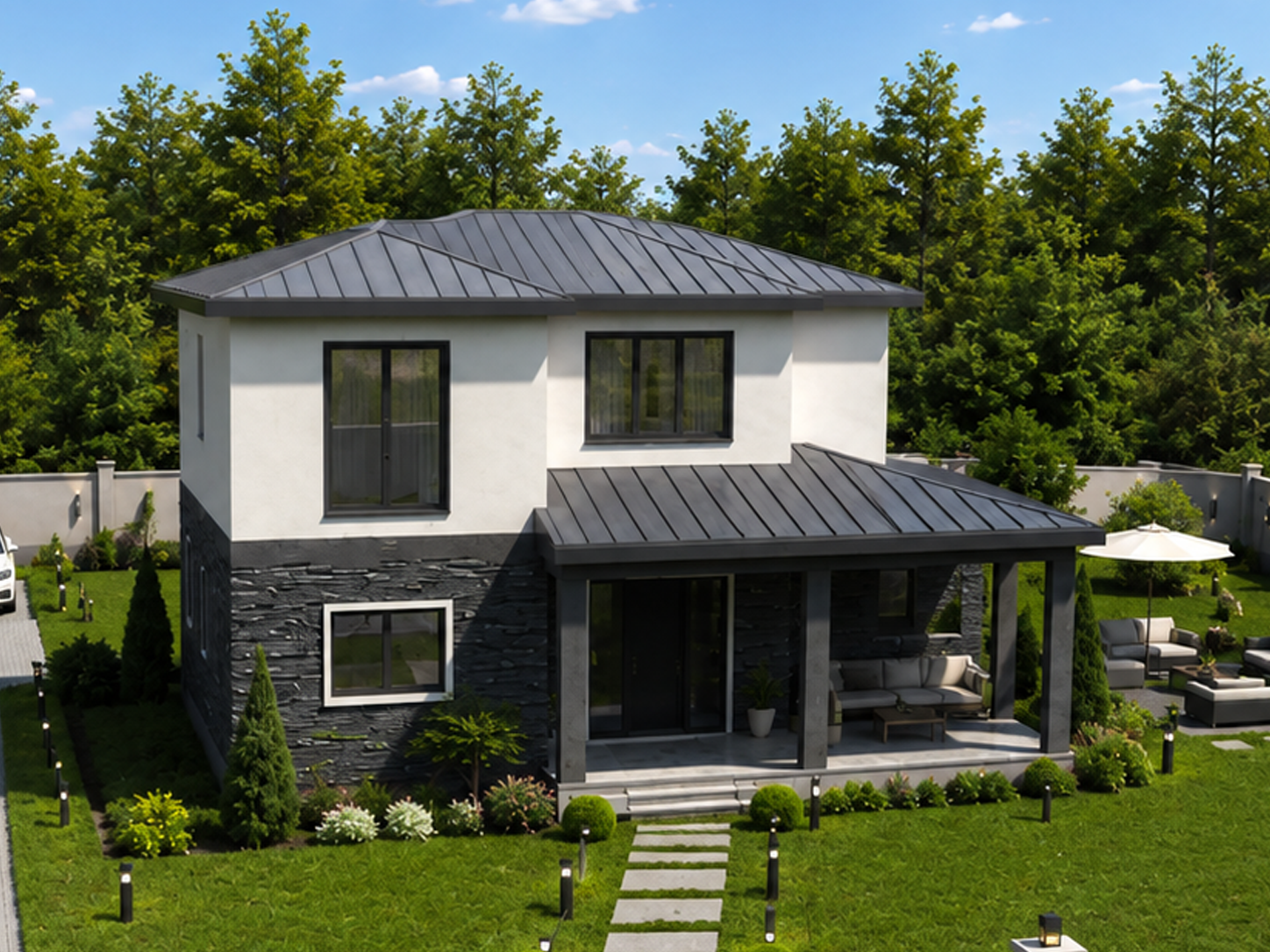 149 m² 3+1 İki Katlı Çelik Ev