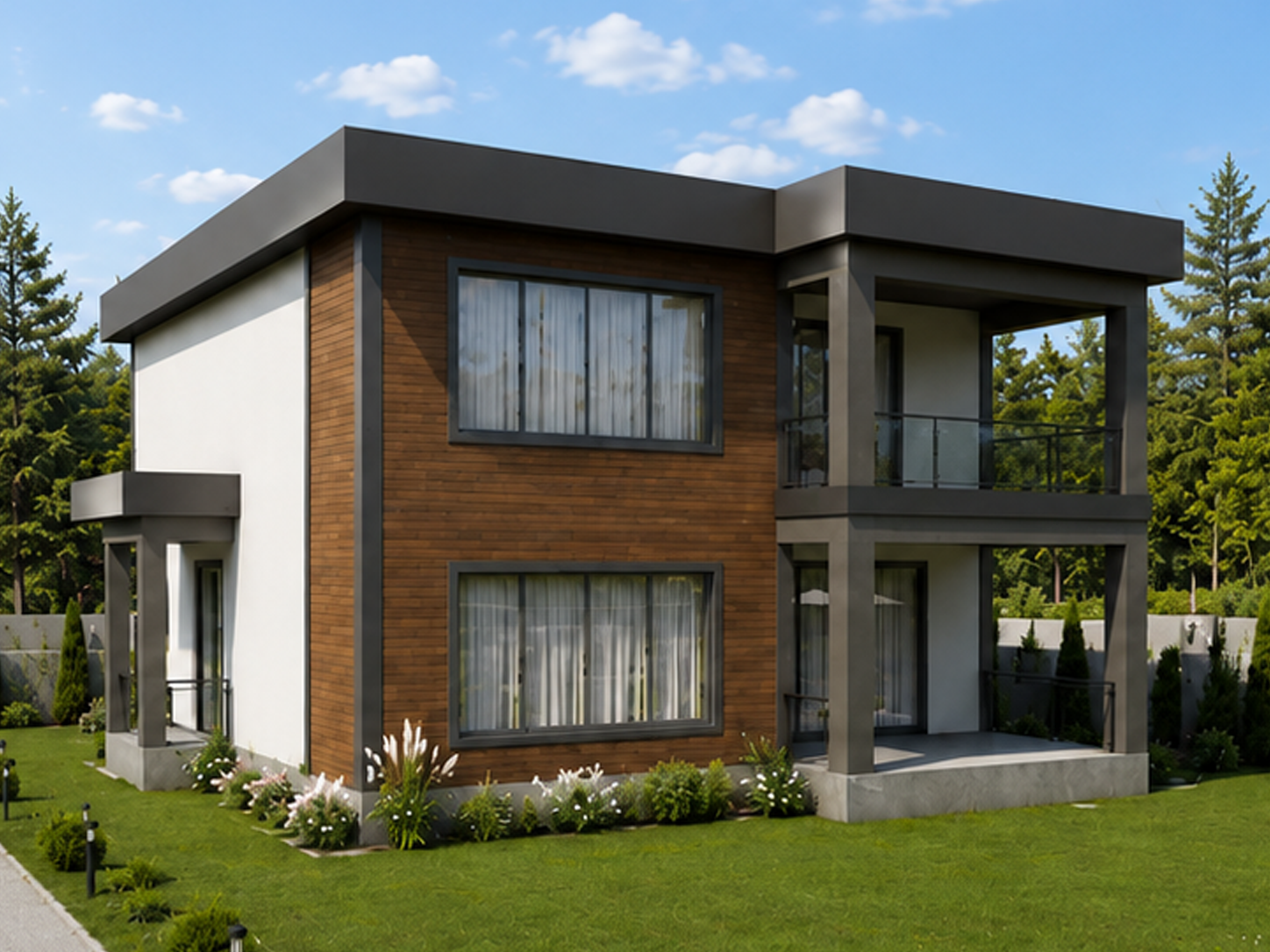 176 m² 3+1 İki Katlı Çelik Ev