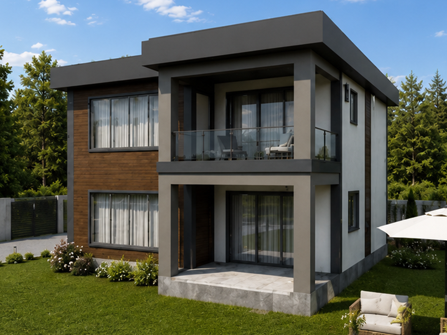 176 m² 3+1 İki Katlı Çelik Ev