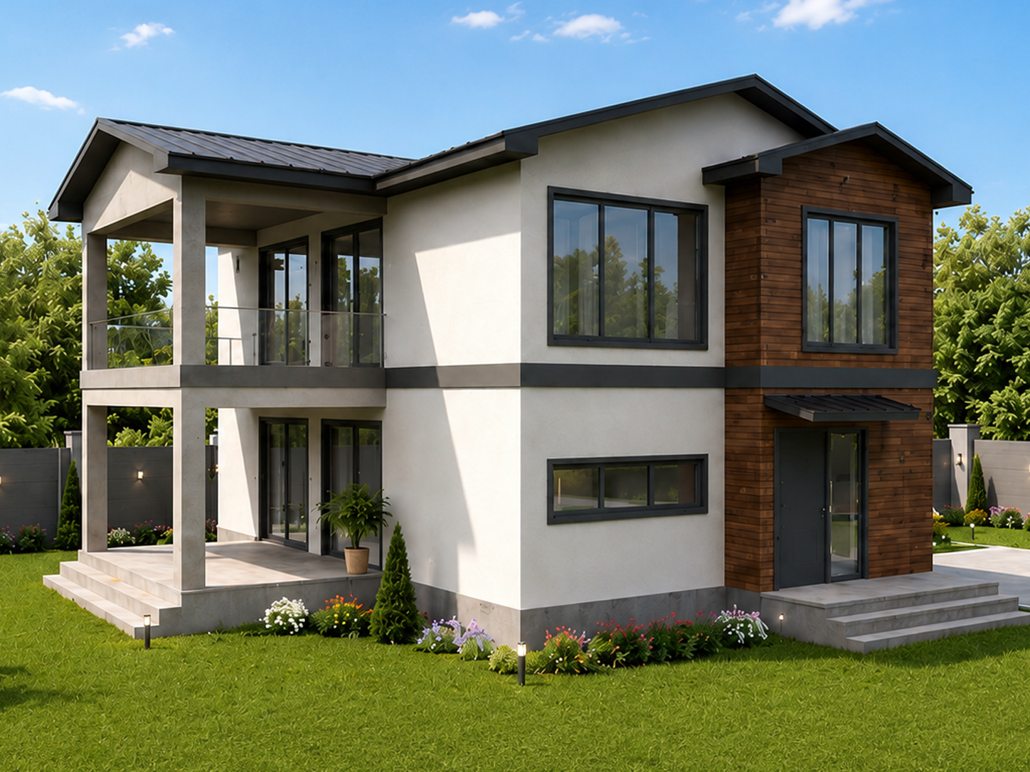 182 m² 3+1 İki Katlı Çelik Ev