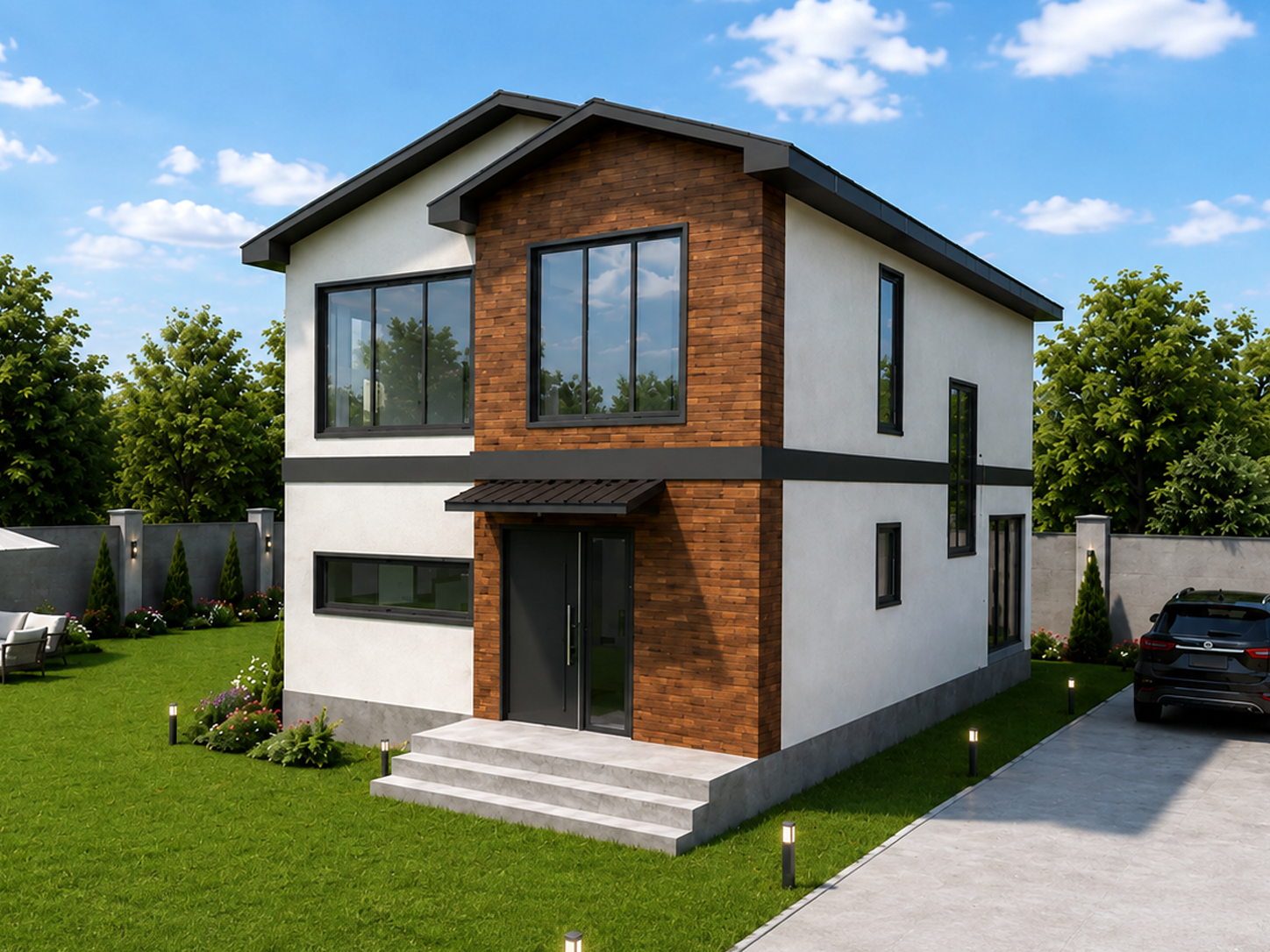 182 m² 3+1 İki Katlı Çelik Ev