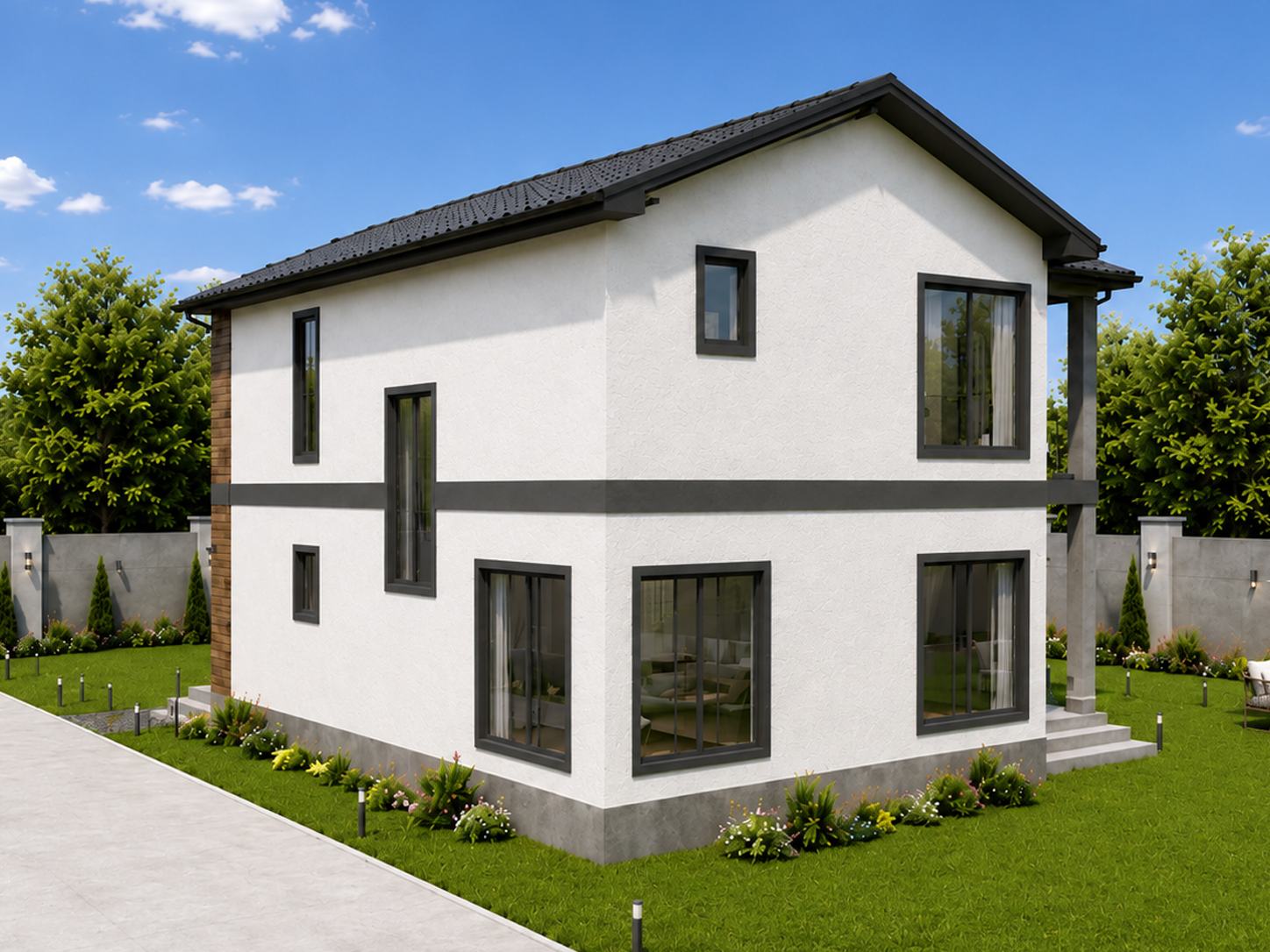 182 m² 3+1 İki Katlı Çelik Ev