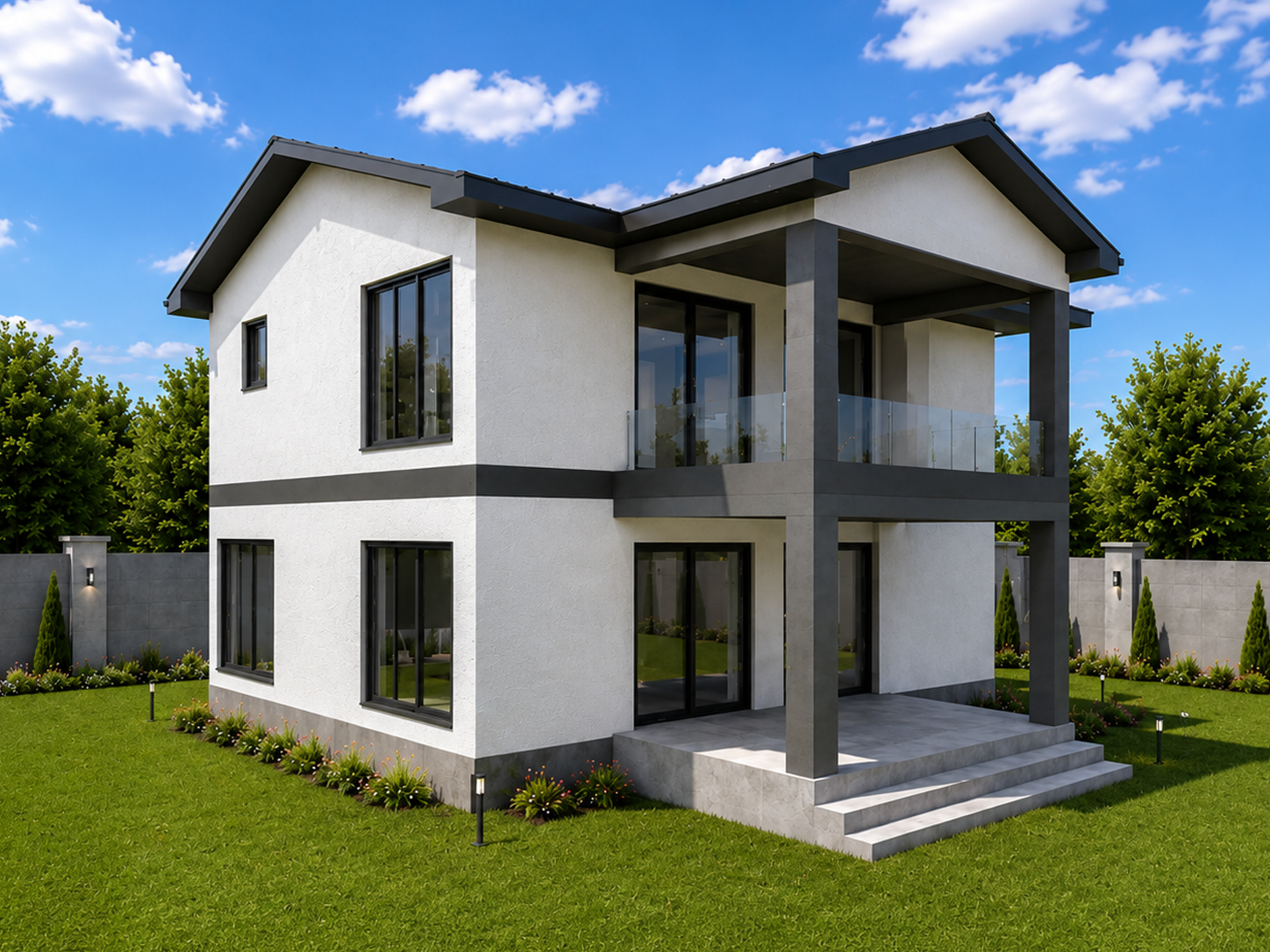 182 m² 3+1 İki Katlı Çelik Ev