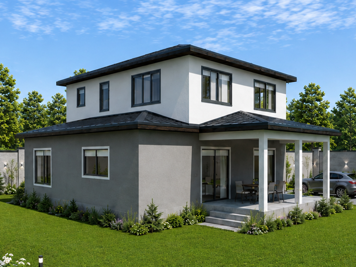 218 m² 4+1 İki Katlı Çelik Ev