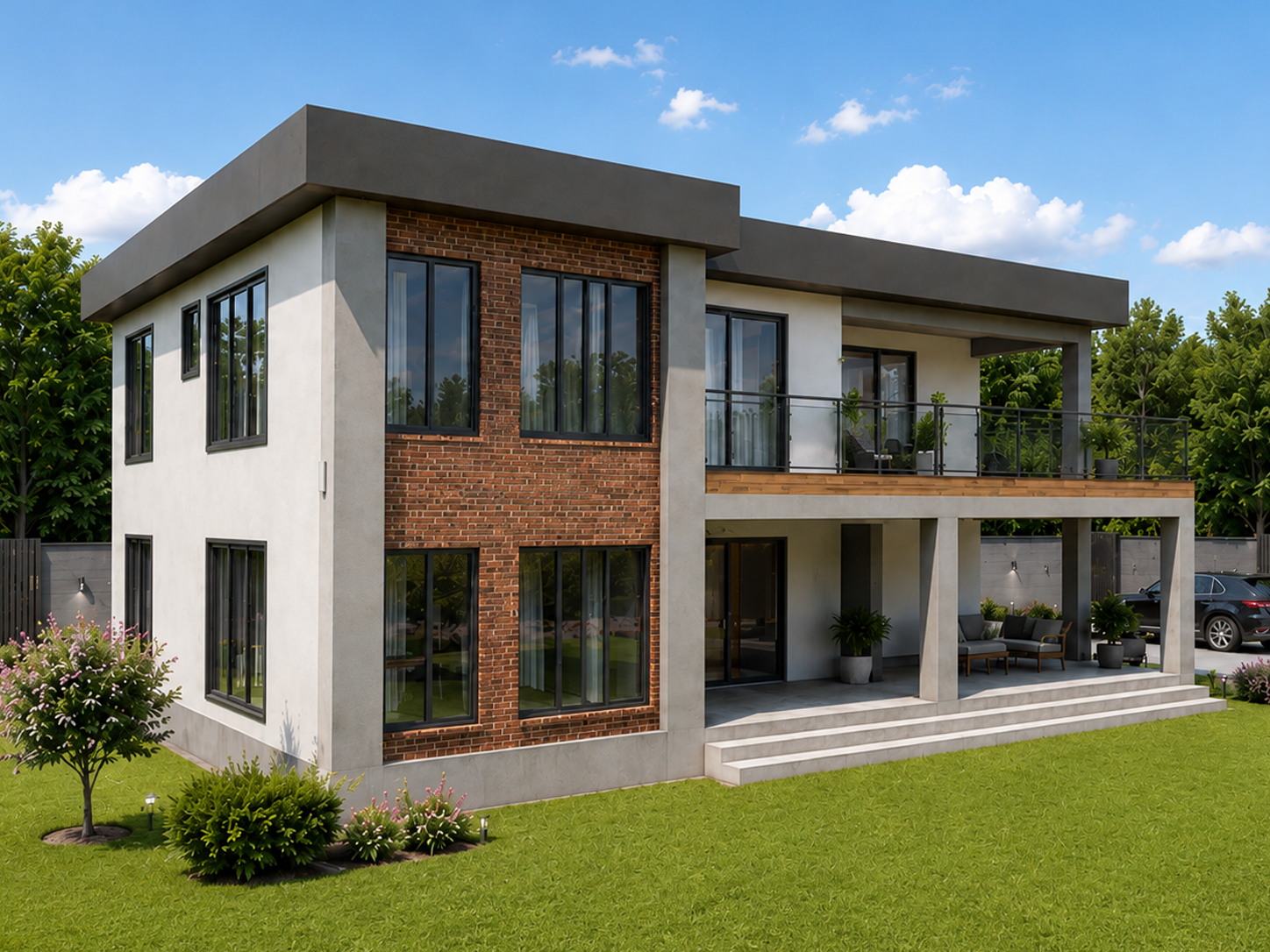 242 m² 6+1 İki Katlı Çelik Ev