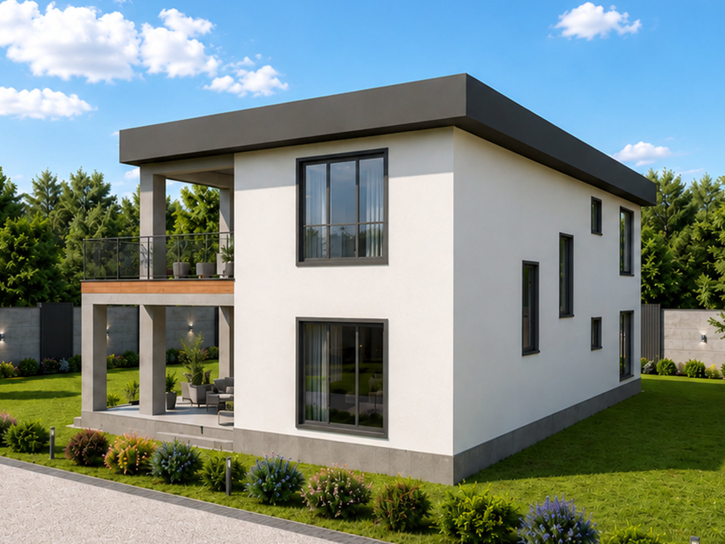 242 m² 6+1 İki Katlı Çelik Ev