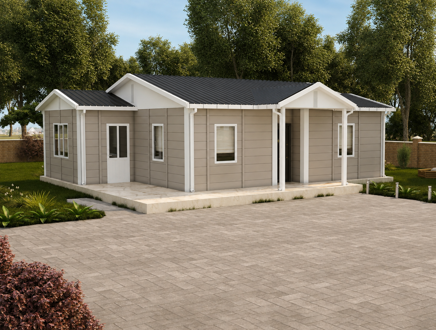 72 m² Tek Katlı Prefabrik Ev