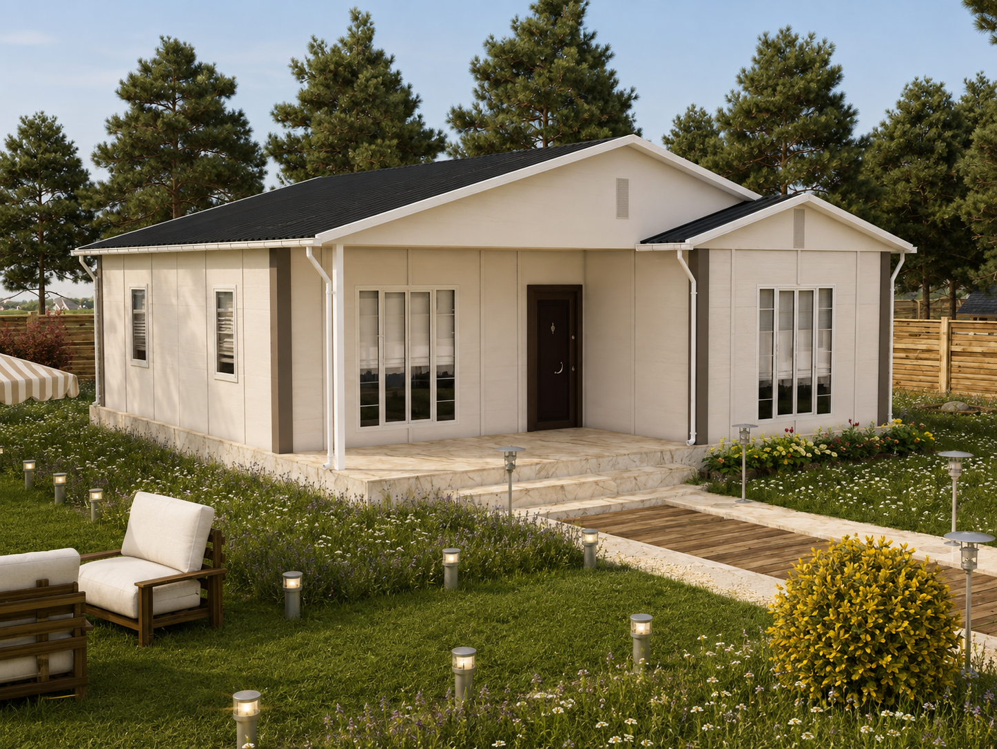 92 m² Tek Katlı Prefabrik Ev