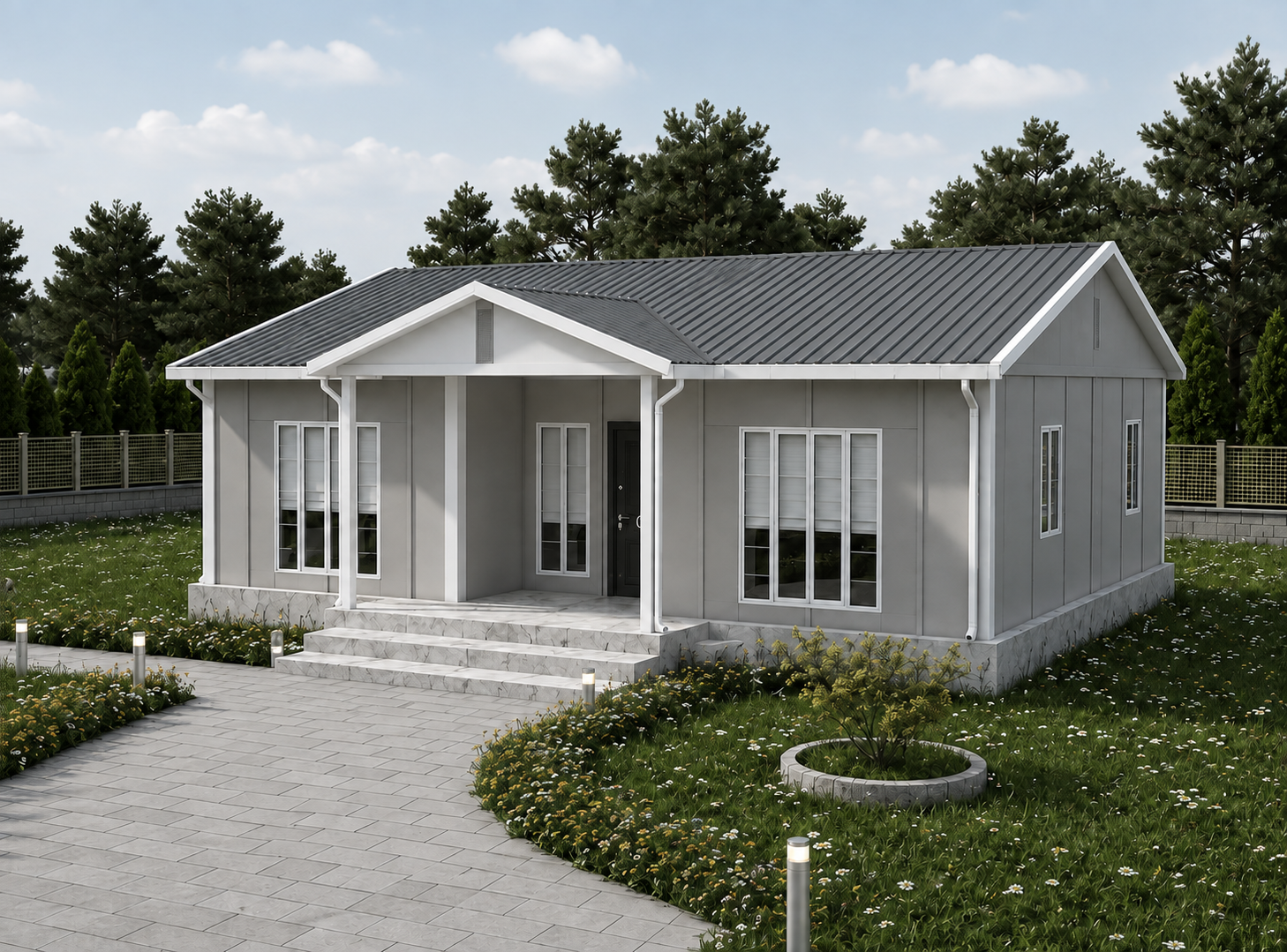 96 m² Tek Katlı Prefabrik Ev