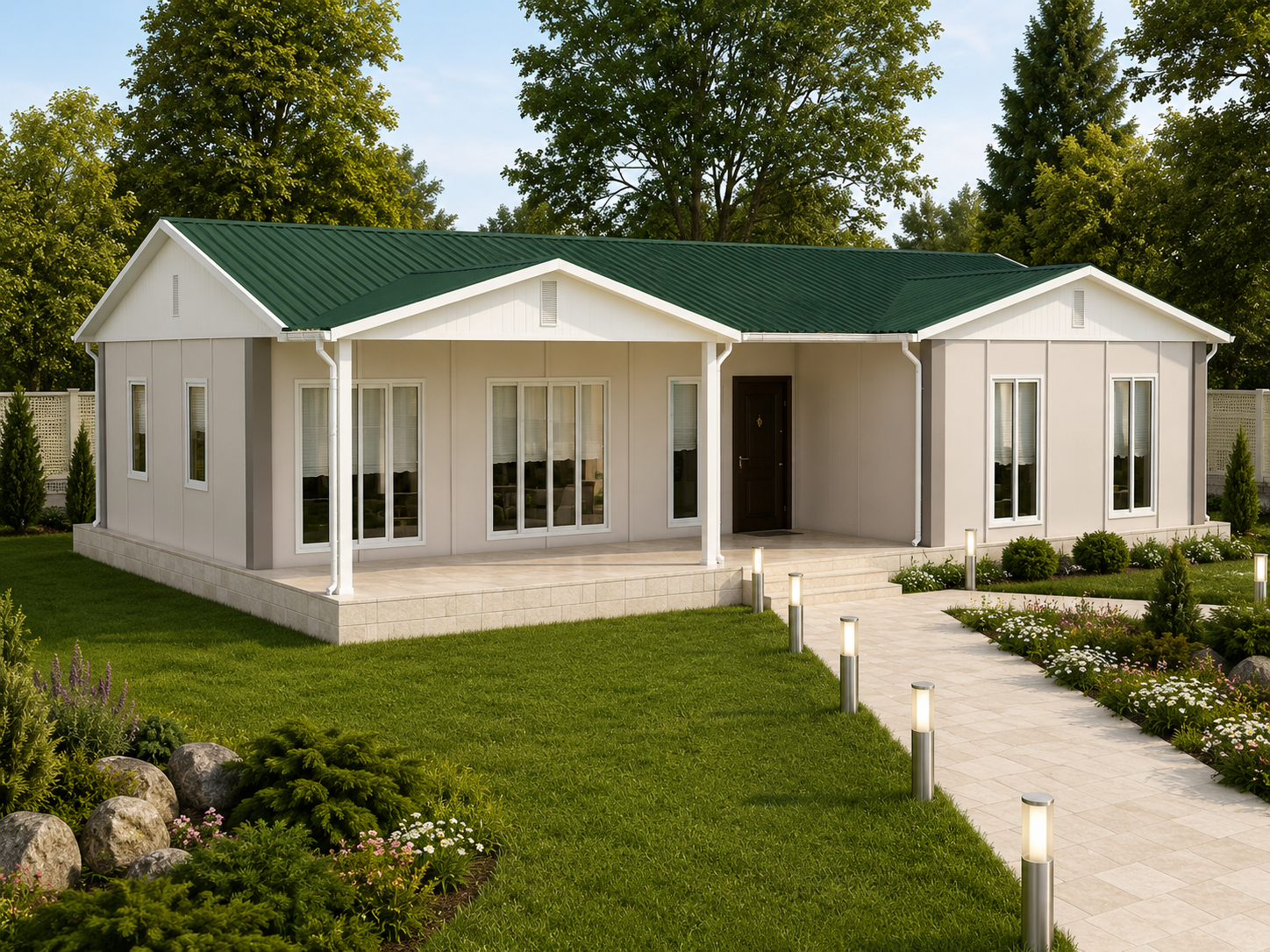 123 m² Tek Katlı Prefabrik Ev