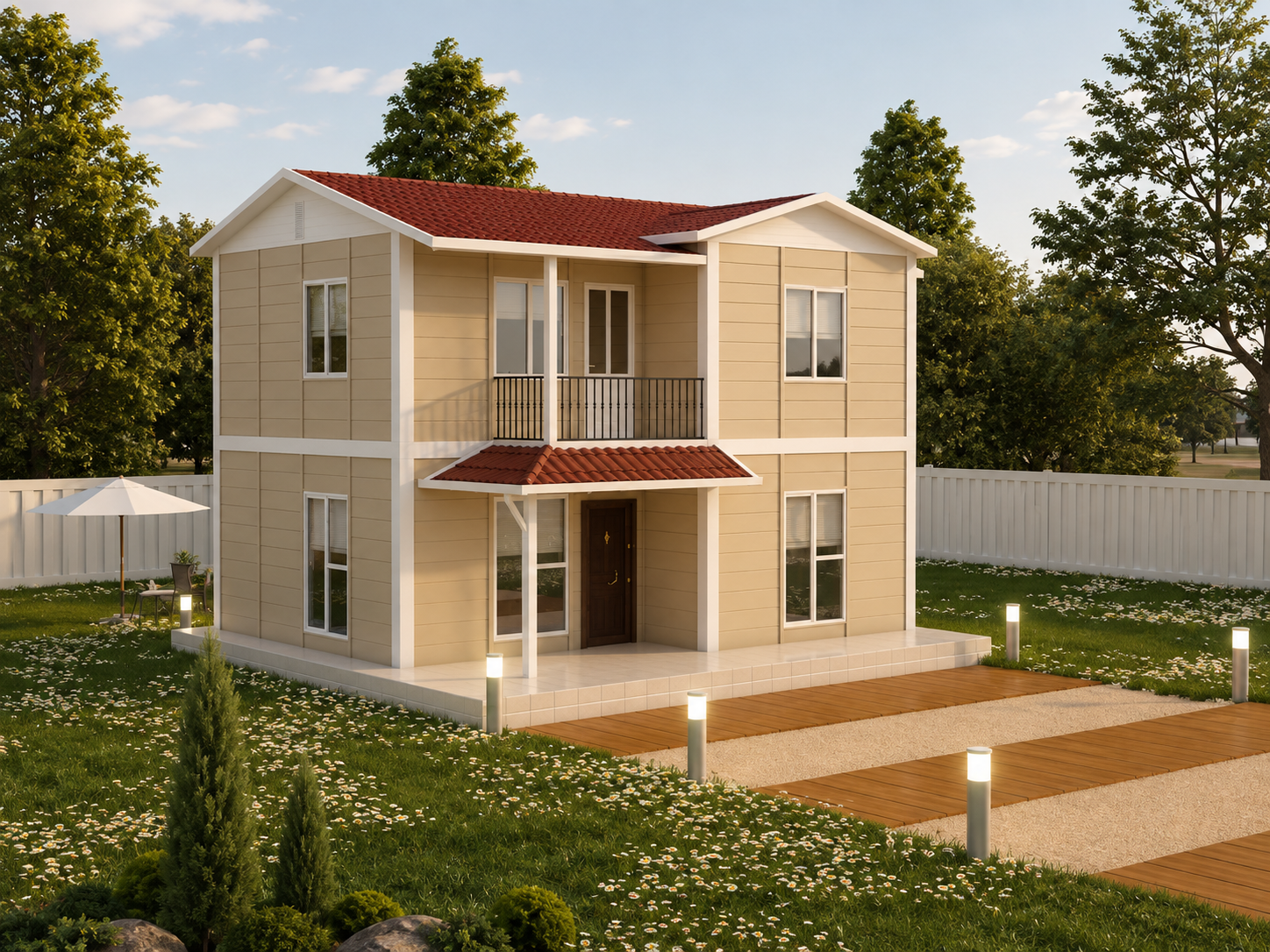 100 m² İki Katlı Prefabrik Ev