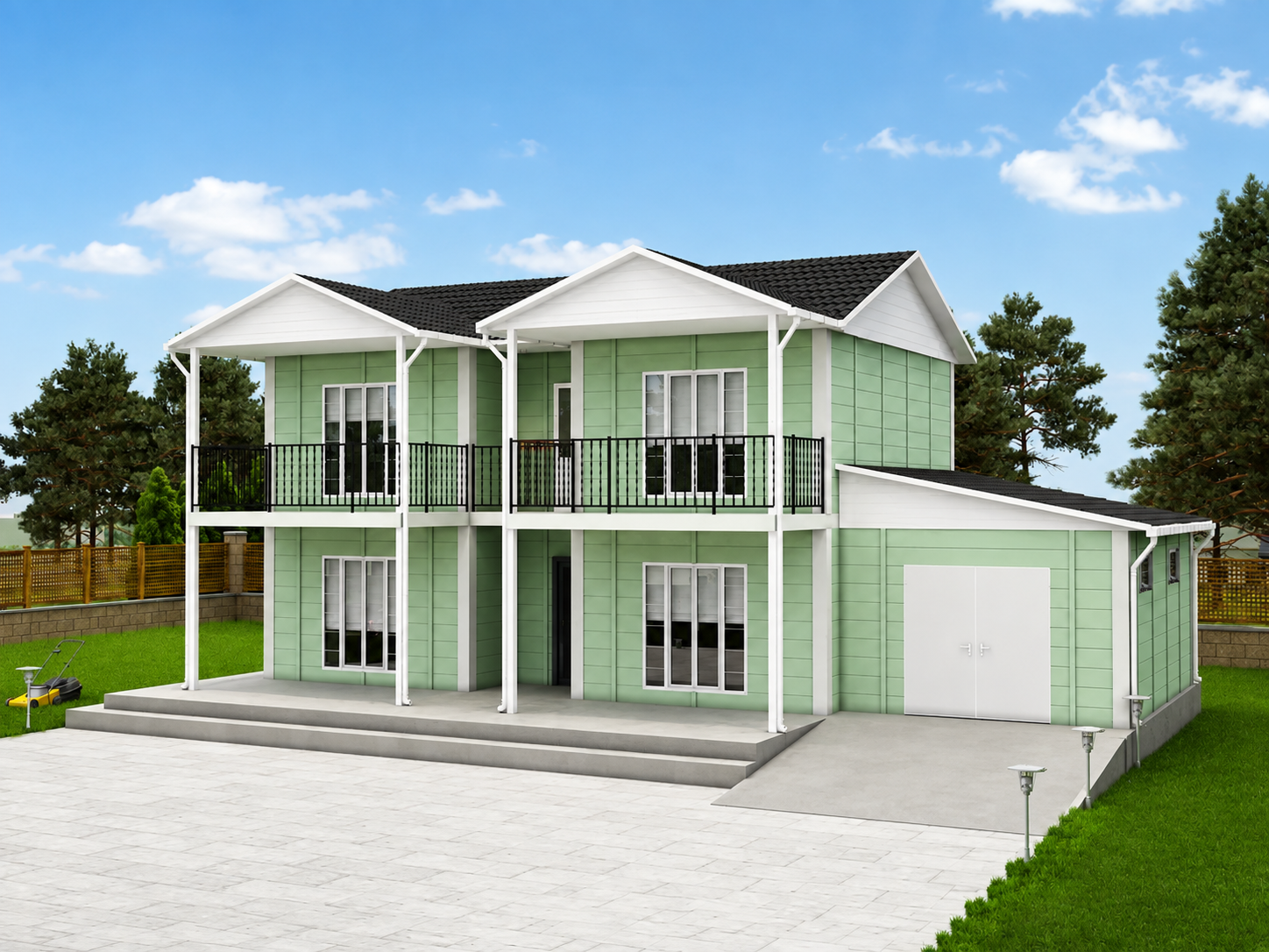 178 m² İki Katlı Prefabrik Ev