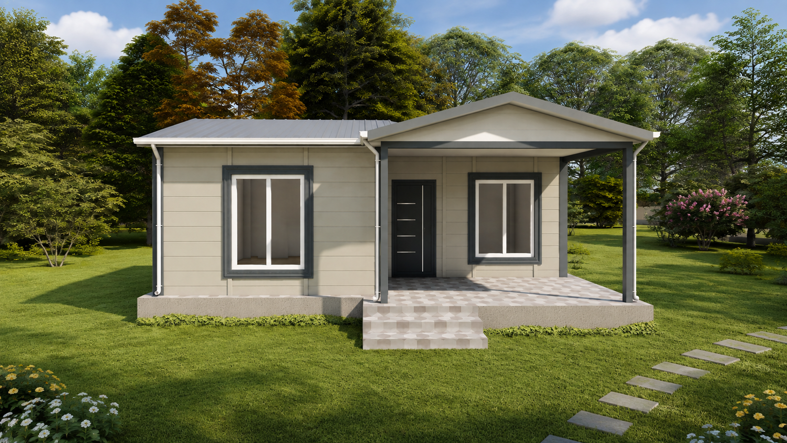 47 m² Tek Katlı Prefabrik Ev