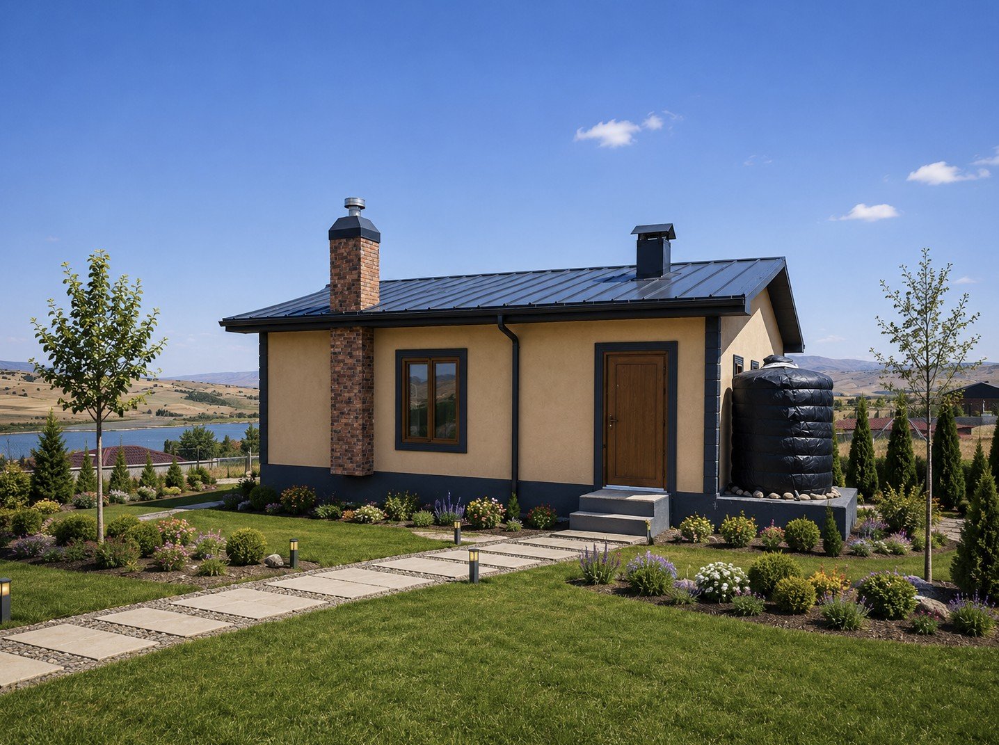 96 m² Tek Katlı Hafif Çelik Ev