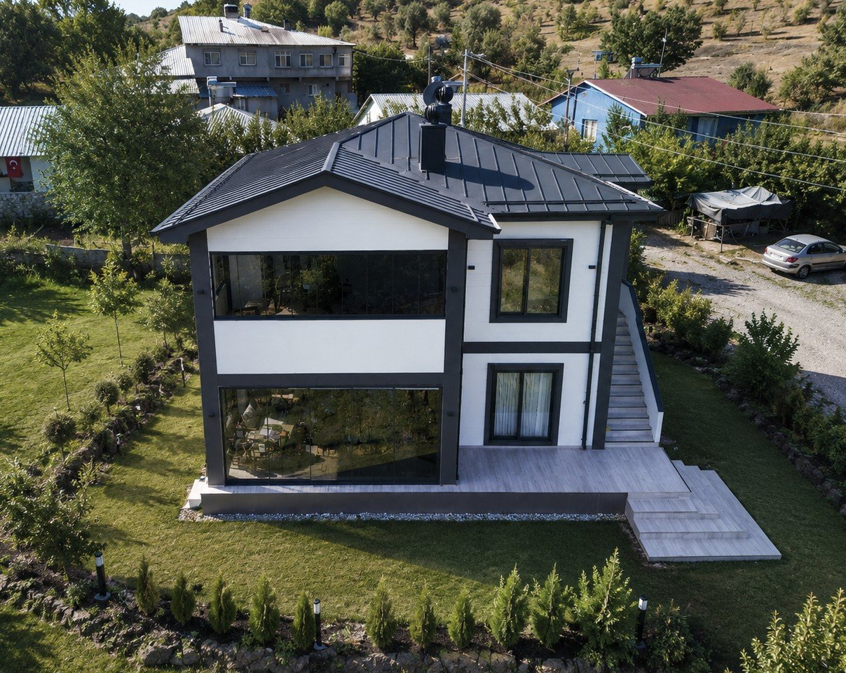 202 m² İki Katlı Hafif Çelik Ev